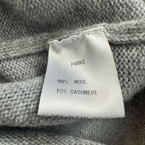 PARKE Wool Cashmere Blend Rollneck Sweater in gray XS - Picture 4 of 4